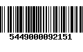 Código de Barras 5449000092151