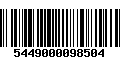 Código de Barras 5449000098504