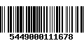 Código de Barras 5449000111678