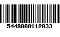 Código de Barras 5449000112033