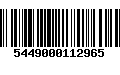 Código de Barras 5449000112965