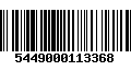 Código de Barras 5449000113368