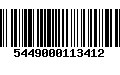 Código de Barras 5449000113412