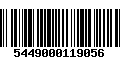 Código de Barras 5449000119056