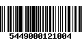 Código de Barras 5449000121004