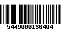 Código de Barras 5449000136404