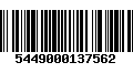 Código de Barras 5449000137562