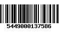 Código de Barras 5449000137586