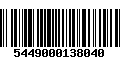 Código de Barras 5449000138040