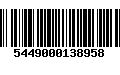 Código de Barras 5449000138958