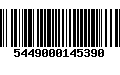 Código de Barras 5449000145390