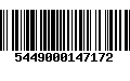 Código de Barras 5449000147172