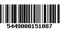 Código de Barras 5449000151087