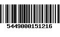 Código de Barras 5449000151216