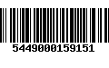 Código de Barras 5449000159151