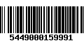 Código de Barras 5449000159991