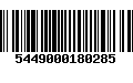 Código de Barras 5449000180285