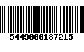 Código de Barras 5449000187215