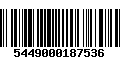 Código de Barras 5449000187536