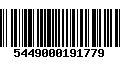 Código de Barras 5449000191779