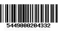 Código de Barras 5449000204332