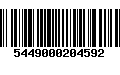 Código de Barras 5449000204592