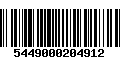 Código de Barras 5449000204912