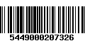 Código de Barras 5449000207326