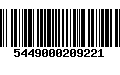 Código de Barras 5449000209221