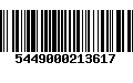 Código de Barras 5449000213617