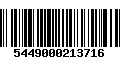 Código de Barras 5449000213716