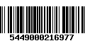 Código de Barras 5449000216977