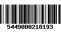 Código de Barras 5449000218193