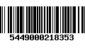 Código de Barras 5449000218353