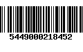 Código de Barras 5449000218452