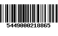 Código de Barras 5449000218865