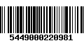 Código de Barras 5449000220981