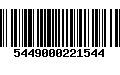 Código de Barras 5449000221544