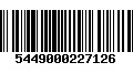 Código de Barras 5449000227126