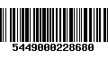 Código de Barras 5449000228680