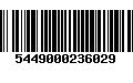 Código de Barras 5449000236029