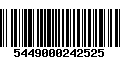 Código de Barras 5449000242525