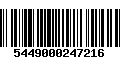 Código de Barras 5449000247216