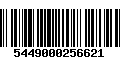 Código de Barras 5449000256621