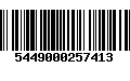 Código de Barras 5449000257413