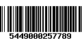 Código de Barras 5449000257789