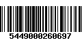 Código de Barras 5449000260697