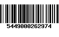 Código de Barras 5449000262974