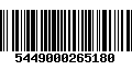 Código de Barras 5449000265180