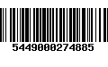 Código de Barras 5449000274885